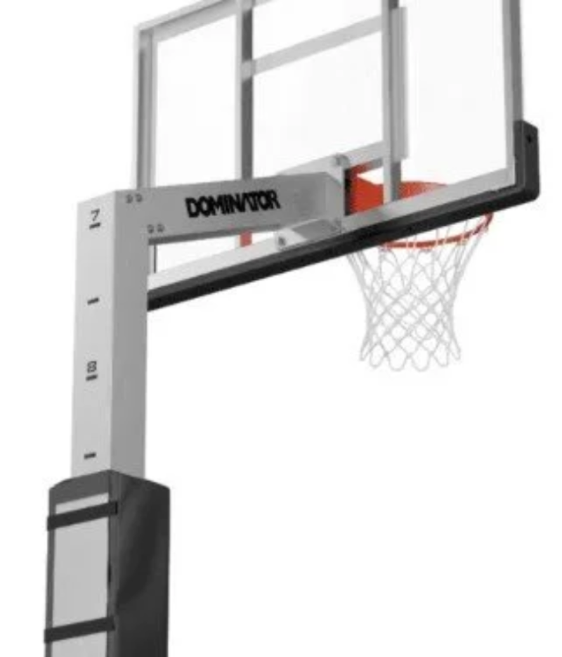 Outdoor basketball hoop with net