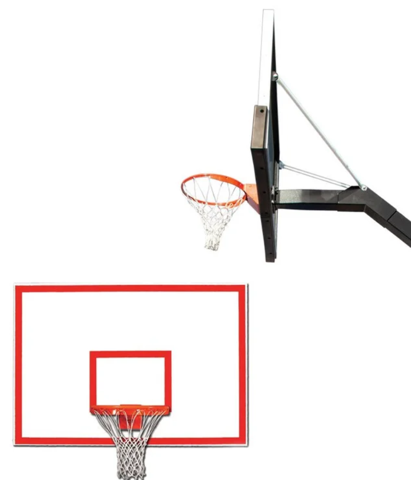 Basketball hoop with backboard